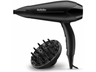 Secador de pelo - Babyliss PowerDry D563DE, 91 km/h, Aire frío, 2 Velocidades, Negro