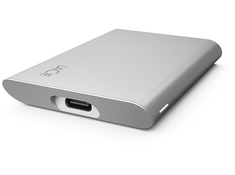Disco duro SSD 1TB - LaCie V2, USB-C, 1.050 MB/s, Plata