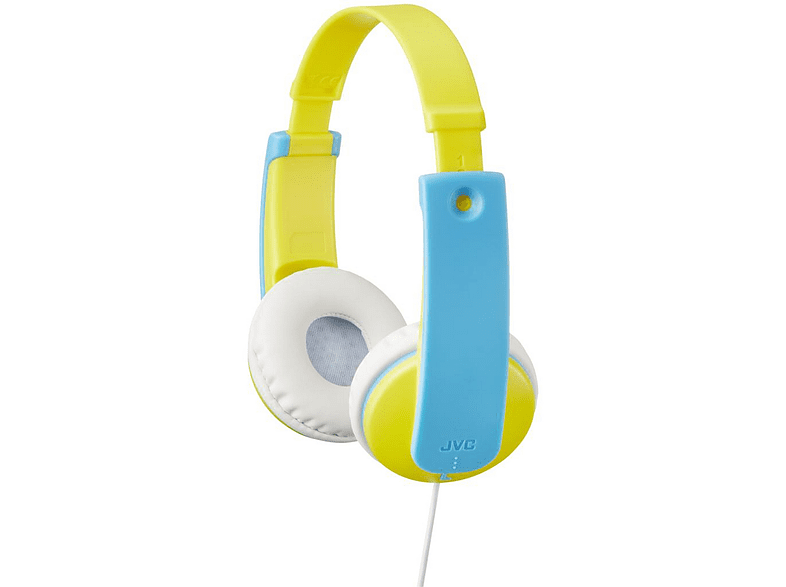 Auriculares inalámbricos - JVC HA-KD7-YN-E,  De diadema, Con cable, Para niños, Limitador volumen, Amarillo