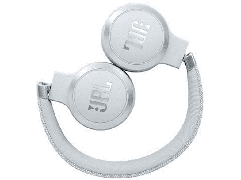 Auriculares inalámbricos - JBL Live 460 NC, De diadema, Bluetooth 5.0, USB, 50 h, Conexión multipunto, Blanco