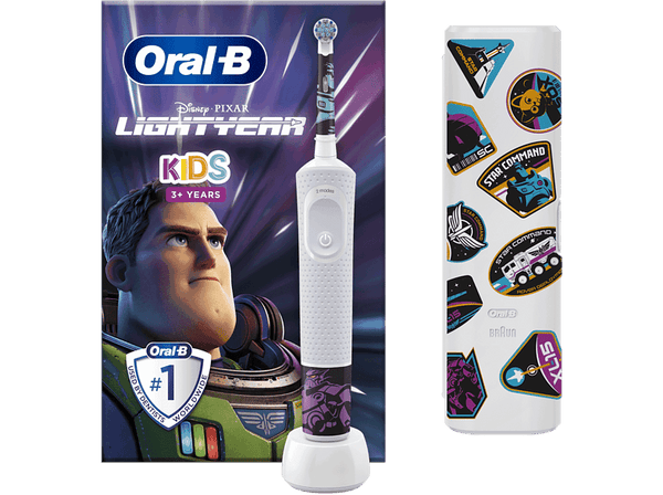 Cepillo Eléctrico - Oral-B Kids Cepillo Eléctrico, Diseño de Lightyear, 2 modos de cepillado, Tecnología Braun