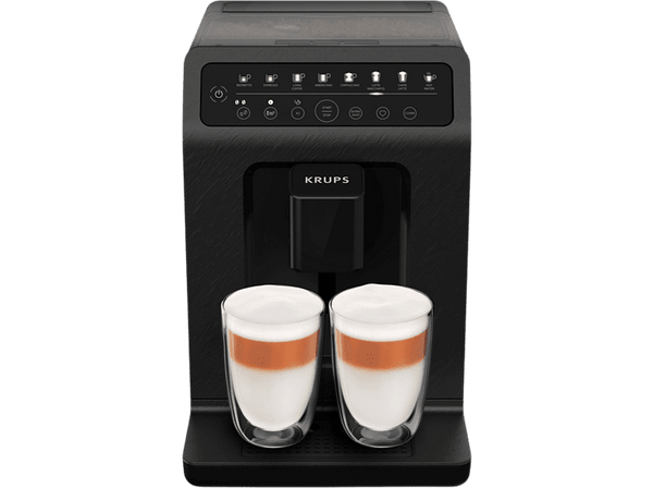 Cafetera superautomática - Krups EA897B10, 1450 W, 15 bar, 2.9 l, 8 Programas, Función 2 tazas, Negro