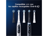 Recambio para cepillo dental - Oral-B iO Ultimate Clean, Pack De 6 Unidades, Negro