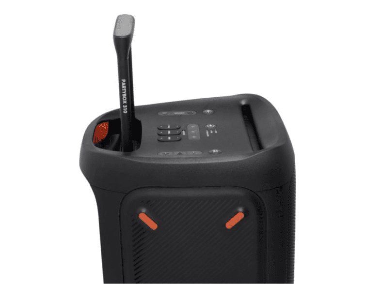 Altavoz de gran potencia - JBL Partybox 310, Bluetooth, USB, Autonomía 18 h, Resistente al agua, Negro