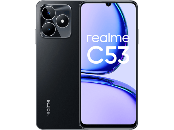 Móvil - realme C53, Black, 128GB, 6GB RAM, 6.74" HD, 5000 mAh, Android 13