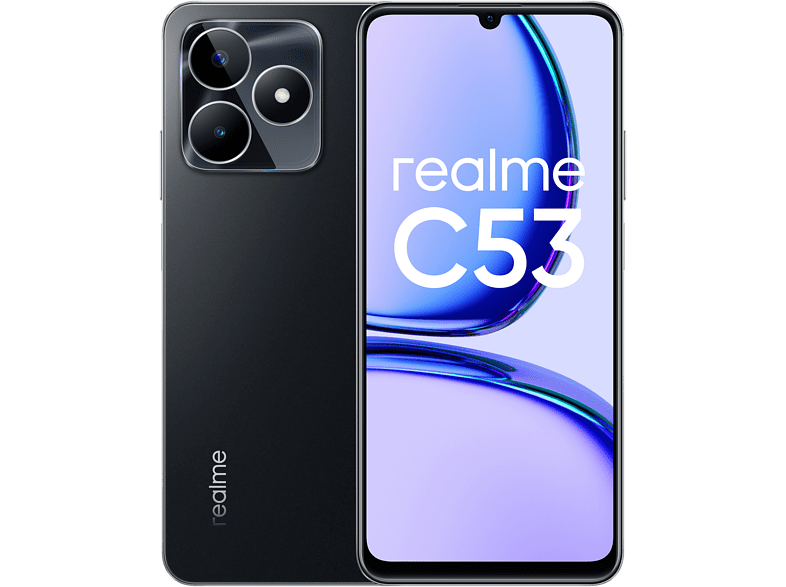Móvil - realme C53, Black, 128GB, 6GB RAM, 6.74 HD, 5000 mAh, Android 13