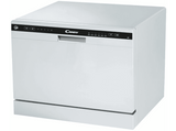 Lavavajillas - Candy CDCP 6, Compacto, 6 servicios, 6 programas, 43cm ancho, Antidesbordamiento, Blanco