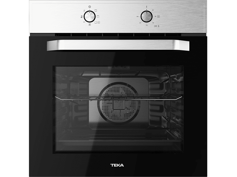 Horno - Teka HCB 6415, 65 l, Encastrable, Esmalte fácil de limpiar, 6 funciones, Acero Inox
