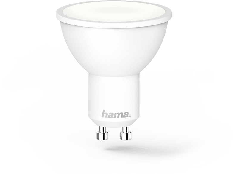 Bombilla inteligente - HAMA WLAN LED, GU10, 5,5 W RGBW, Reflector, LED, Multicolor