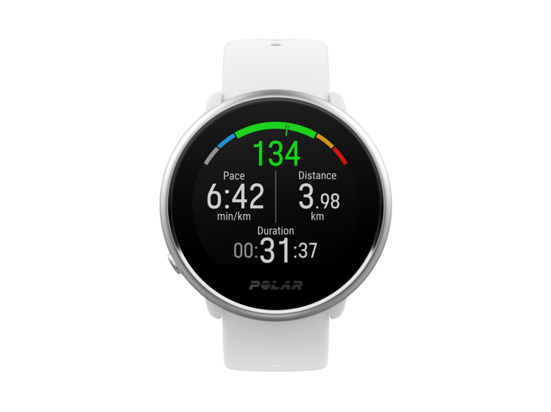 Reloj deportivo - Polar Ignite, Blanco S/M, GPS, 17h, Táctil, WR30