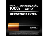 Pilas AAA - Duracell Optimum, 4 Unidades, 1.5 V LR03 / LR3 MX2400, Negro