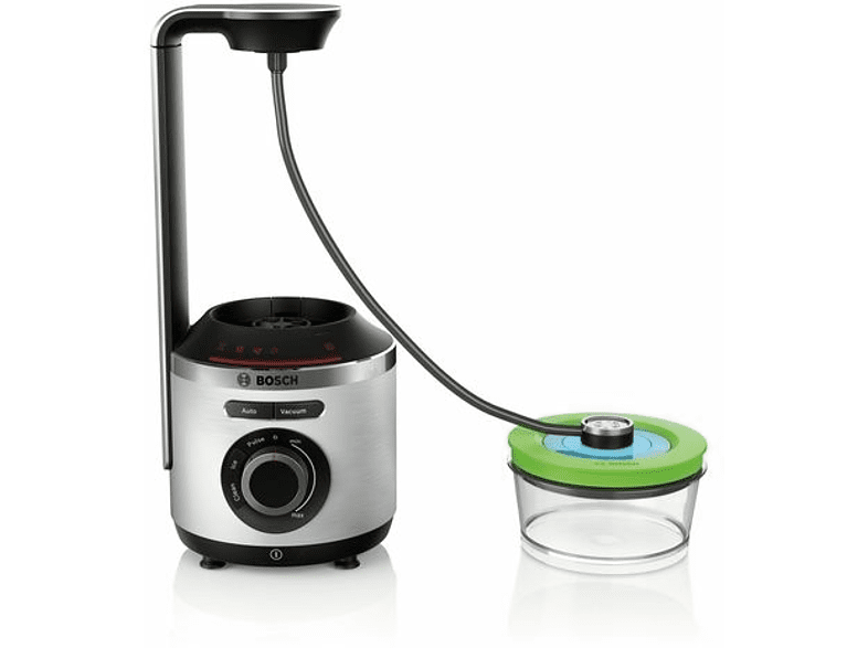 Batidora de vaso - Bosch MMBV622M, 1000W, 1.5 litros, Negro. Acero inoxidable