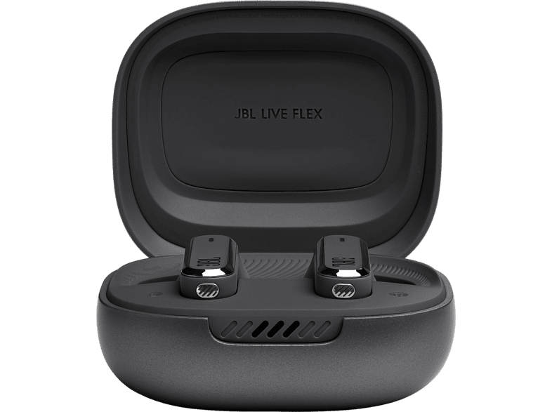Auriculares True Wireless - JBL Live Flex, 40 h Autonomía, Cancelación Activa de Ruido, Control táctil, Negro