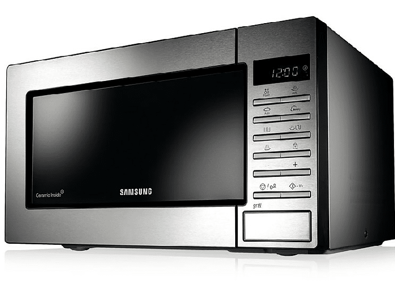 Microondas - Samsung GE 87M-X, 800 W, 23 L, Grill, 7 programas, Inox