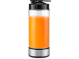 Batidora de vaso - Ufesa Onyx Up!, 400 ml, Libre BPA, 16500 rpm/min, 6 cuchillas acero inox, Carga USB, Negro