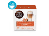 Cápsulas monodosis - Dolce Gusto Latte Macchiato Caramel, Pack de 16 cápsulas para 8 tazas
