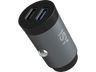 Cargador USB para coche - ISY ICC-5030-CC, Mini, 32 W, Universal, 2 x USB-C, Gris