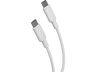 Cable - Muvit for Change, De USB-C a USB-C, 3A, 3m, Blanco