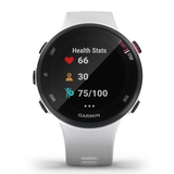 Reloj deportivo - Garmin Forerunner 45, Blanco, GPS, Connect IQ, Control de calorías, Talla S