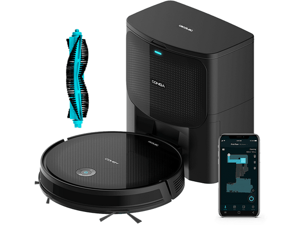 Robot aspirador - Cecotec Conga 2299 Ultra Home Vital, 2100 Pa, 160 min, Incluye base de autovaciado, Wi-Fi, Negro