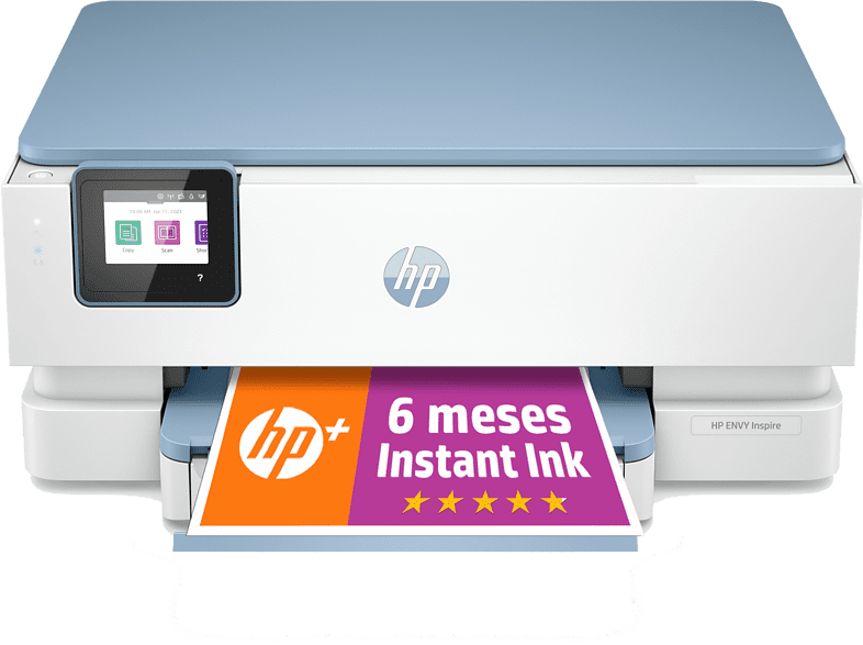 Impresora multifunción - HP Envy Inspire 7221e, WiFi, USB, 6 meses de impresión Instant Ink con HP+, doble cara