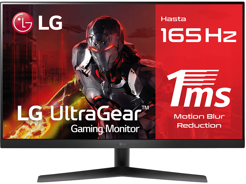 Monitor gaming - LG 32GN50R, 31.5, Full-HD, 1 ms, 165 Hz, HDMI x2, DisplayPort 2, USB, Negro