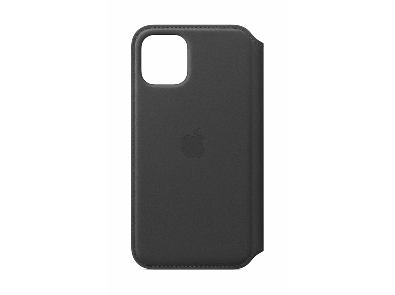Funda - Apple Leather Folio, Para el iPhone 11 Pro, Con tapa y tacto suave, Negro