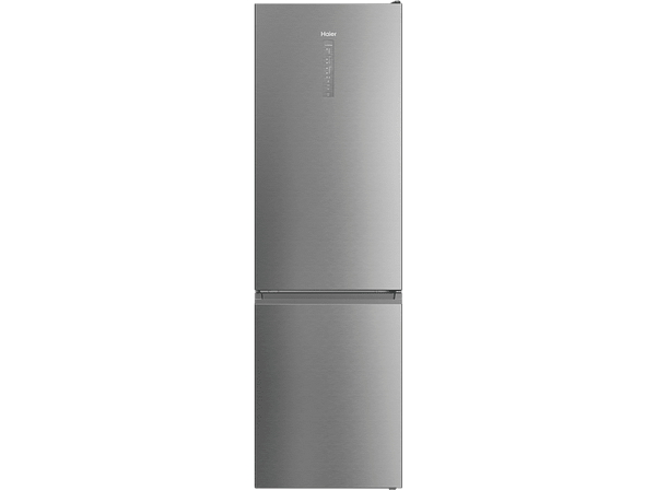 Frigorífico combi - Haier 2D HDW5620CNPK, 377 L, Total No Frost, 200cm, Motor Inverter, Wi-Fi, Botellero, Inox