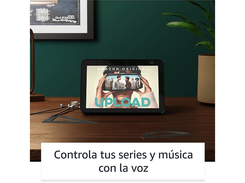 Pantalla inteligente con Alexa - Amazon Echo Show 8 (2ª gen, mod. 2021), HD 8”, 13 MP, Negro