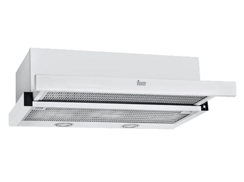 Campana - Teka CNL 6415 W, Extraíble, 385m³/h, 2 velocidades + intensiva, Blanco