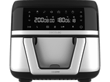 Freidora de aire - Cecotec Cecofry Dual 9000, 2850 W, 9 L, Opción dividir la cubeta en dos de 4.5 L, 6 Modos, Inox