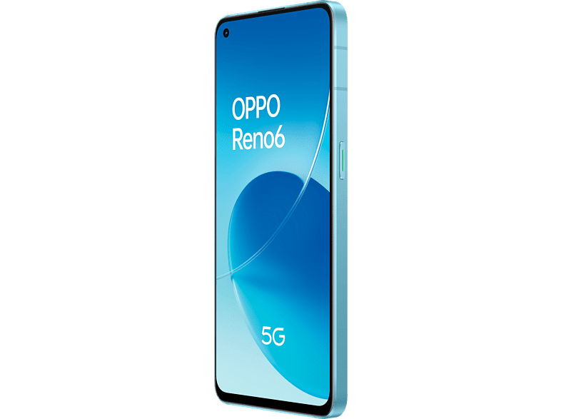 Móvil - OPPO Reno6 5G, Artic Blue, 128 GB, 8 GB RAM, 6.44 FHD+, MTK Next 5G-A, 4300 mAh, Android 11