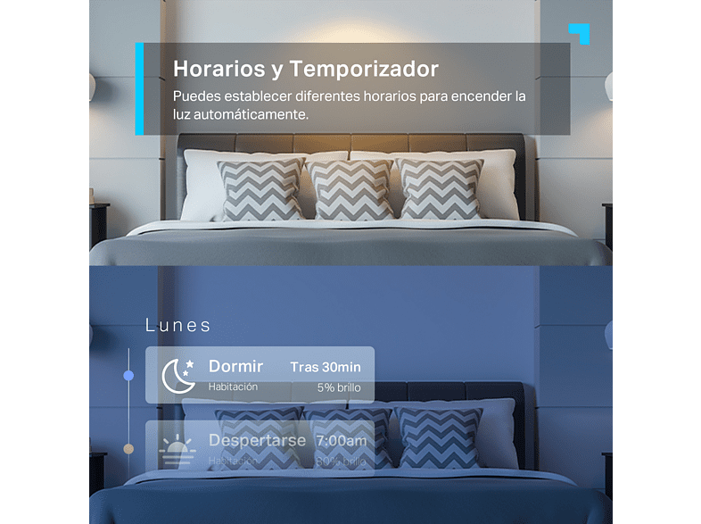 Bombilla inteligente - TP-Link Tapo L610, LED, RGB, 350 lm, Control voz, Regulable, GU10, Blanco