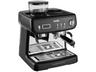 Cafetera express - Breville Barista Max+ VCF152X, 1600 W, 15 bar, Hasta 3 tazas, Molinillo Tap&Go, Negro