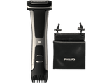 Afeitadora corporal - Philips BG7025/15, Afeitadora y recortador corporal 4D, recortador integrado (3-11 mm), 80 min uso, 1h carga