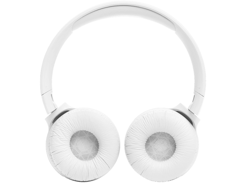 Auriculares inalámbricos - JBL Tune 520BT, Bluetooth 5.3, Autonomía 57 horas, Plegables, Blanco