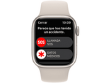 Apple Watch S8 (2022), GPS+CELL, 41 mm,  Caja de aluminio, Vidrio delantero Ion-X, Correa deportiva blanco