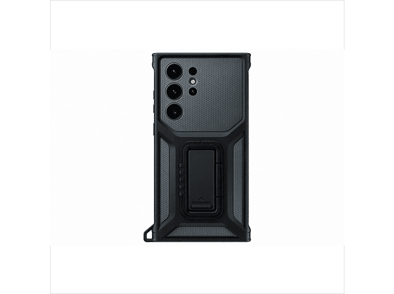 Funda - Samsung, Para Samsung Galaxy S23 Ultra 5G, Trasera, Rugerizada, Con Soporte, Titanio