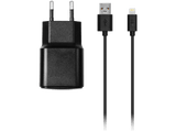 Cargador para móvil - OK. OZB-534, Con cable USB Lightning, Negro