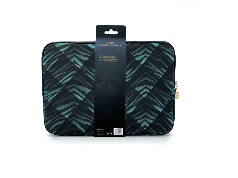 Funda tablet - Vicky Martín Berrocal WVMUNI001, Para tablet 11, Cobertura total, Negro y verde