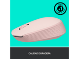 Ratón inalámbrico - Logitech M171, 1000 ppp, Ambidiestro, USB, Rosa