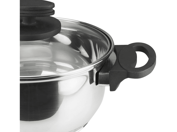 Batería de cocina - Magefesa Style 5 Pzas, Especial Inducción, 2 Ollas, 1 Cazo, Inox