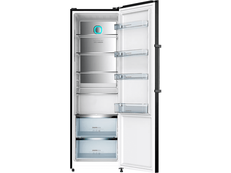 Frigorífico una puerta - Infiniton CL-18BSTL, 375 l, No Frost, Digital Inverter, 40 dB, 185 cm, A++, Negro