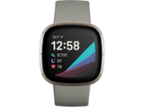 Reloj deportivo - Fitbit Sense, Gris Salvia, 1.58, 13.97 cm – 22 cm, Wi-Fi, SpO2, NFC, GPS, ATM 5, Android