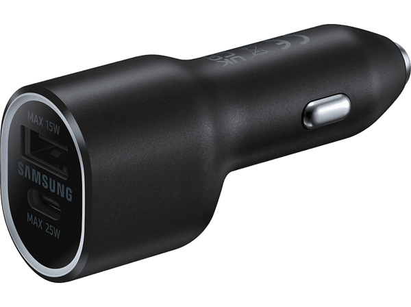 Cargador coche - Samsung EP-L4020, 40W, Entradas USB-A 15W - USB-C 25W, Negro