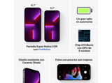 Apple iPhone 13 Pro, Grafito, 128 GB, 5G, 6.1 OLED Super Retina XDR ProMotion, Chip A15 Bionic, iOS