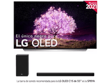 TV OLED 55 - LG OLED55C15LA.AEU, UHD 4K, α9 Gen4, webOS 6.0, Smart TV, Asistentes de voz, Dolby Atmos, Blanco