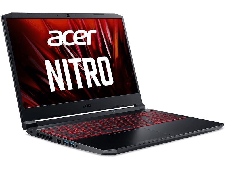 Portátil gaming - Acer AN515-57, 15.6 Full HD, Intel® Core™ i5-11400H, 8GB RAM, 512GB SSD, GeForce RTX™ 3050Ti, Sin sistema operativo