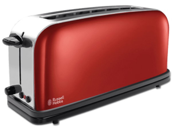 Tostadora - Russell Hobbs 21391-56 LARGO ROJO Capacidad para 2 tostadas, Función descongelado y