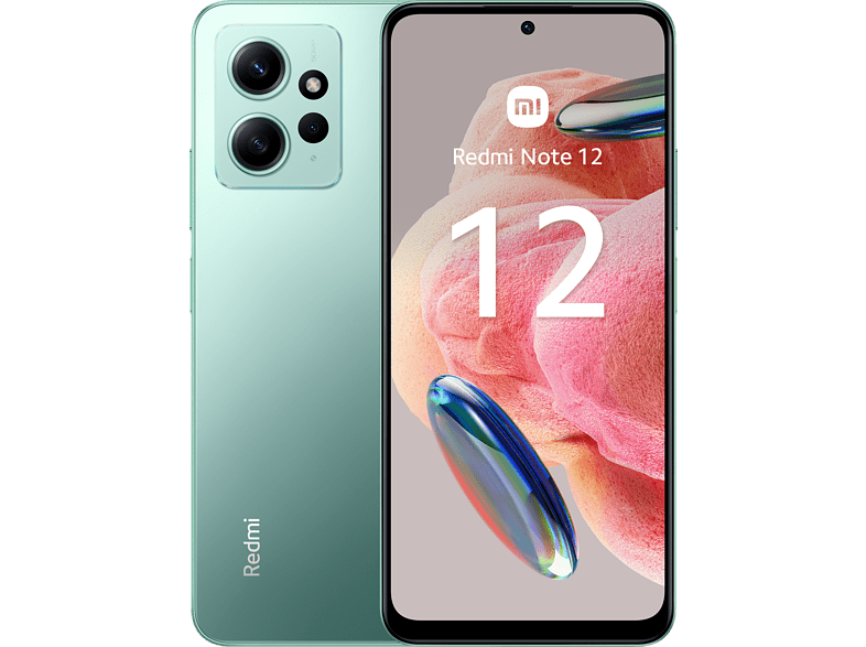 Móvil - Xiaomi Redmi Note 12, Verde, 128 GB, 4 GB RAM, 6.67 AMOLED FHD+ 120Hz, Qualcomm Snapdragon® 680 2,4 Ghz, 5000 mAh, Android